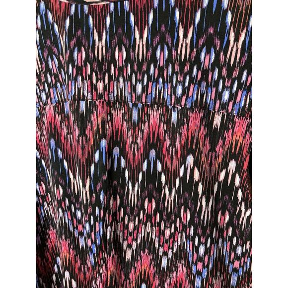 New Directions Top Womens XL Geometric Asymmetrical Layering Blouse Career - Picture 4 of 8